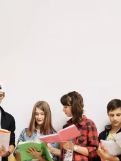 students-posing-and-coworking-on-white