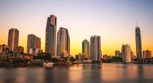 sunset-skyline-of-gold-coast-downtown-in-queensland-australia
